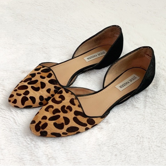 Steve Madden Shoes - Like New Steve Madden Vamp Leopard Print Flats